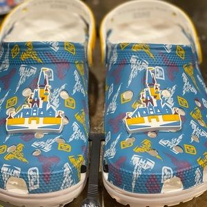 Disney world 50th anniversary Cinderella castle crocs